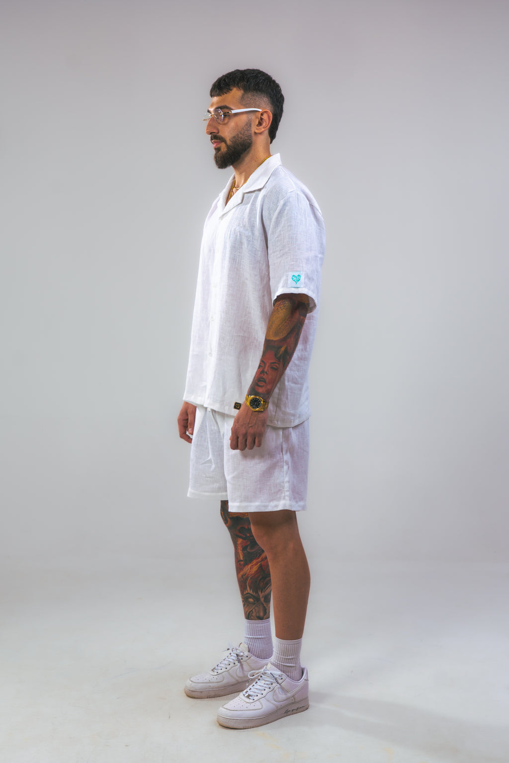 White Linen Summer Shorts