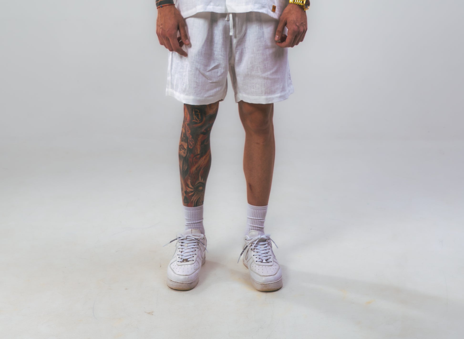 White Linen Summer Shorts