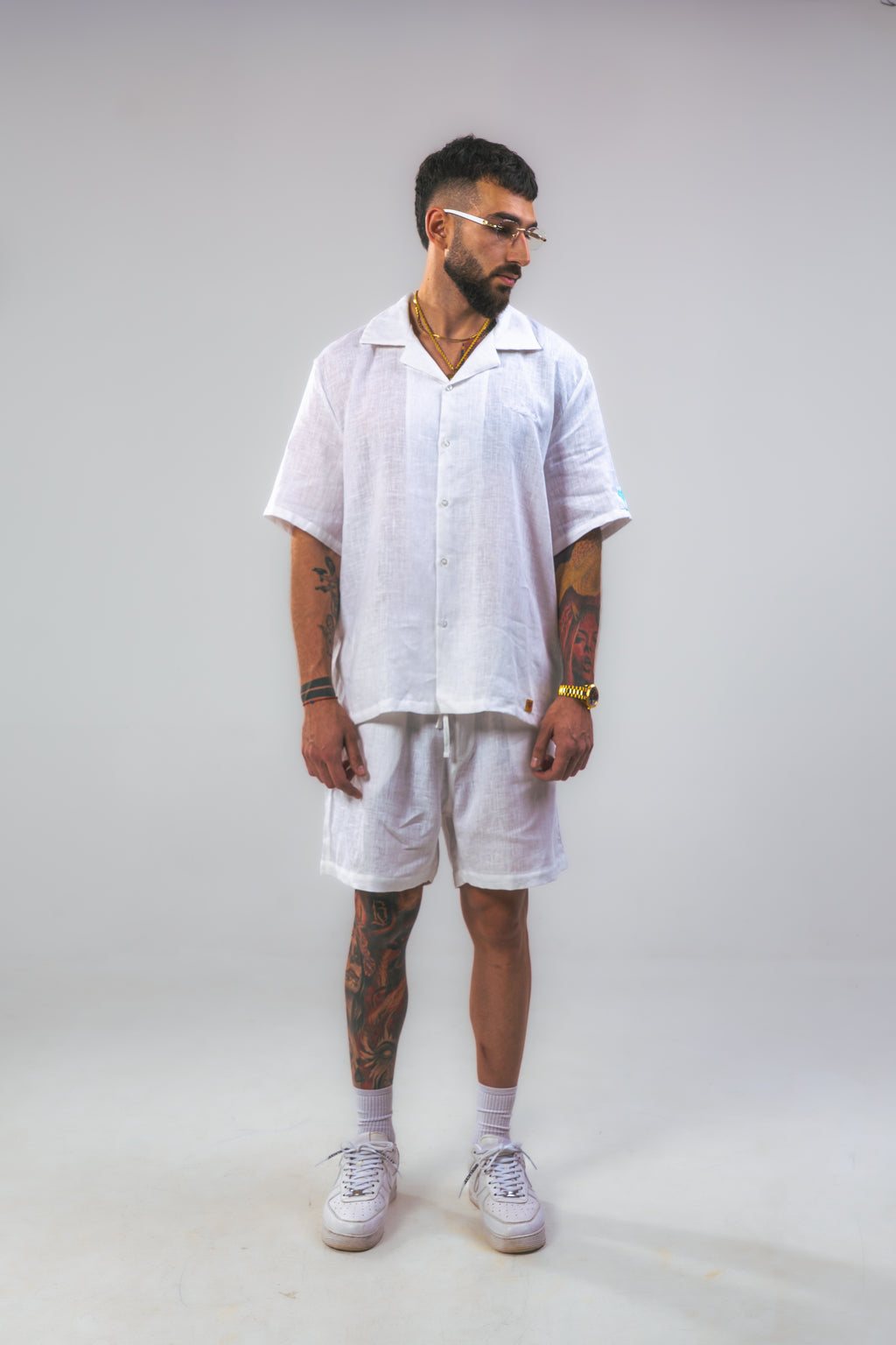 White Linen Summer Shorts