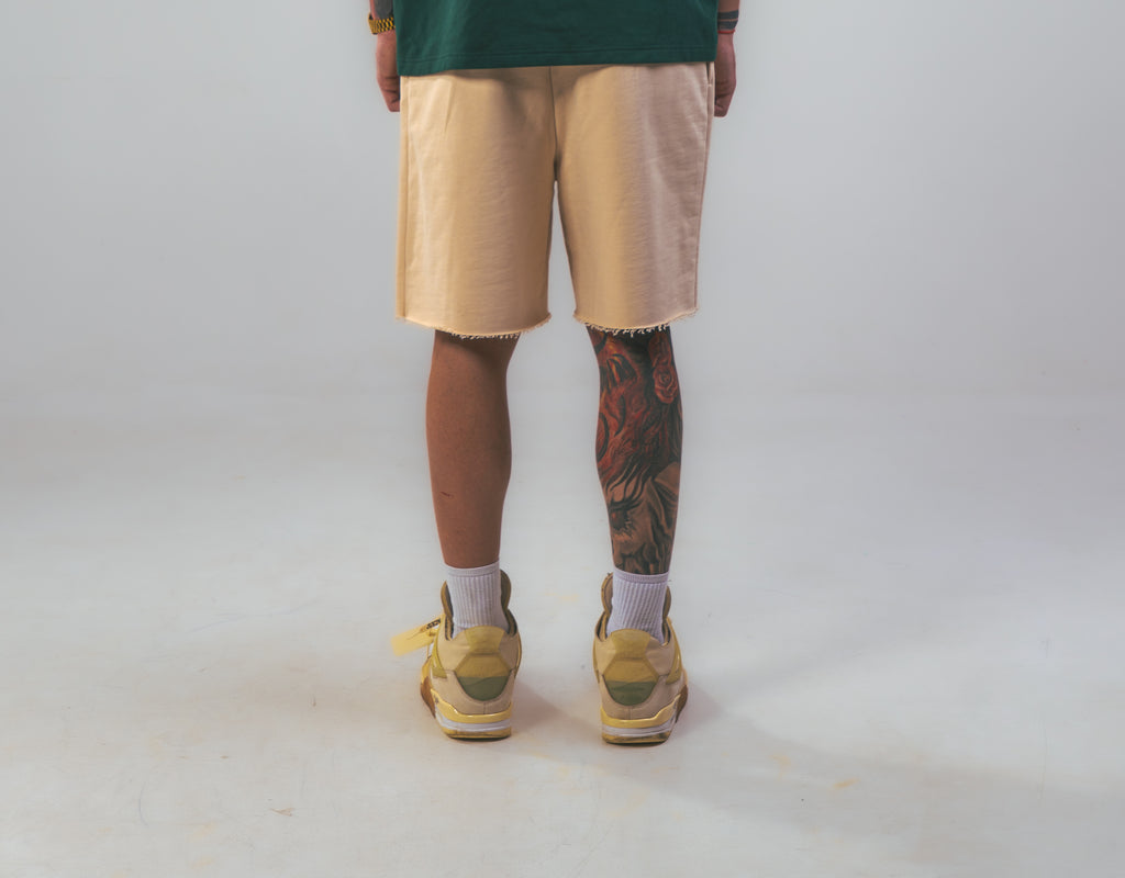 Heavyweight Cotton Gold Shorts