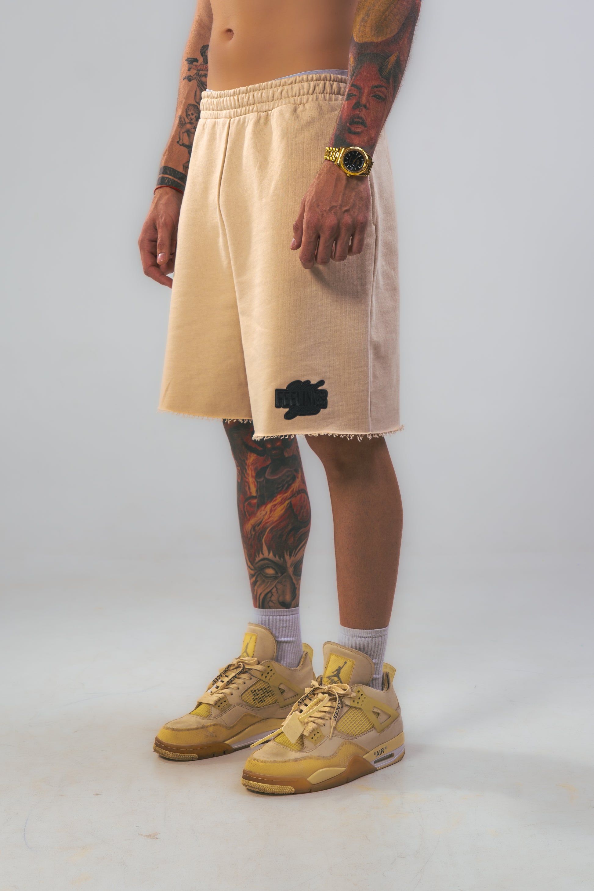 Heavyweight Cotton Gold Shorts