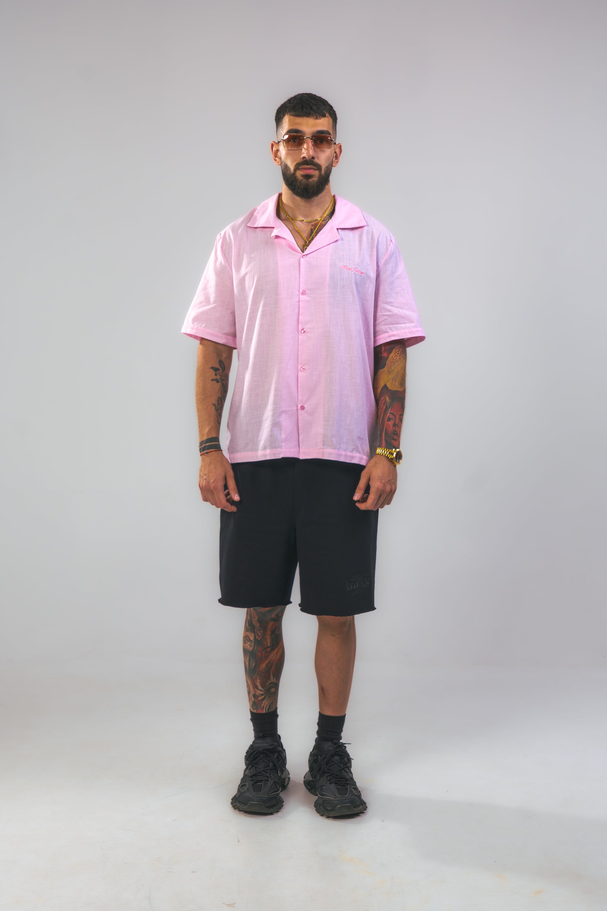 Pink Linen Summer Shirt