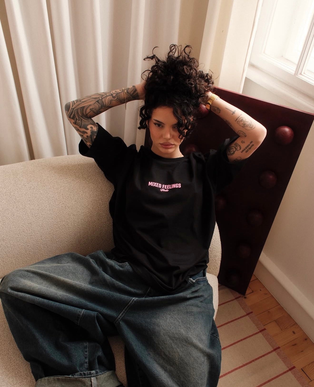 Not Interested Black T-Shirt